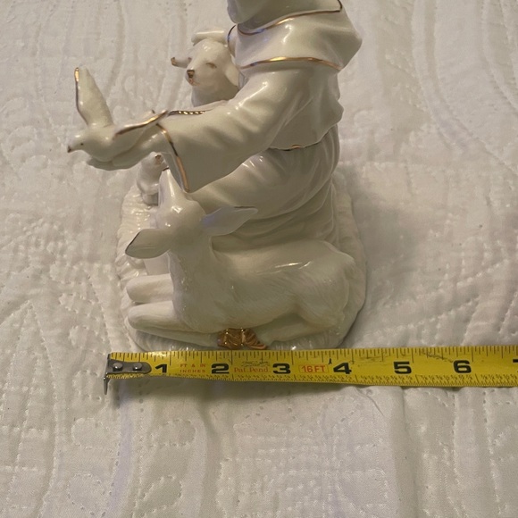 Vintage 1998 Geo. Z. Lefton St. Francis of Assisi Music Box Figurine Porcelain - Picture 12 of 14
